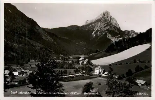 Gesäuse/Steiermark - Gesäuse, Dorf Johnsbach mit Admonter Reichenstein -315088