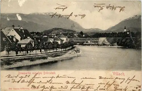 Villach/Kärnten - Villach, Draupartie mit dem Dobratsch -316140