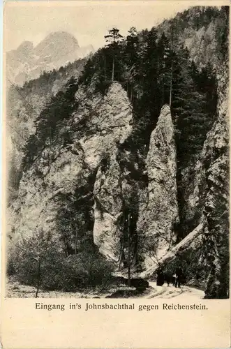 Gesäuse, Eingang ins Johnsbachtal gegen Reichenstein -315190