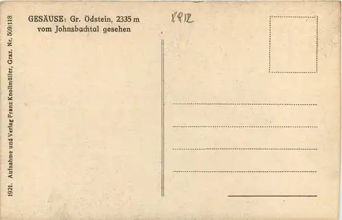 Gesäuse/Steiermark - Gesäuse, Gr. ödstein vom Johnsbachtal gesehen -315168