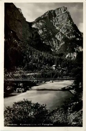 Gesäuse/Steiermark - Gesäuse, Kunnerbrücke mit Planspitze -315102