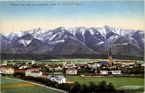Villach/Kärnten - Villach, mit den Karawanken (von St. Leonhard aus) -316150