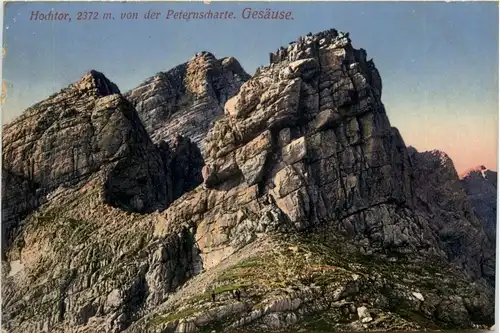 Gesäuse/Steiermark - Gesäuse, Hochtor von der Peternscharte -315368