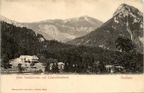 Gesäuse/Steiermark - Gesäuse, Hotel Gstatterboden und Tamischbachturm -315430