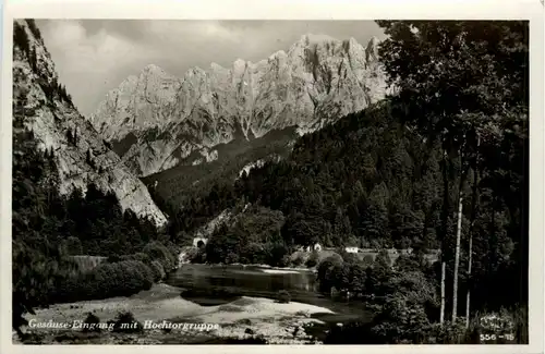 Gesäuse/Steiermark - Gesäuse, Eingang mit Hochtorgruppe -315098