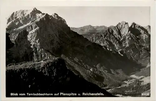 Gesäuse, Blick vom Tamischbachturm auf Planspitze u. Reichenstein -315138