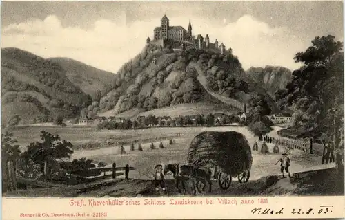 Villach, Gräfl. Khevenhüllersches Schloss Landskrone anno 1811 -315530