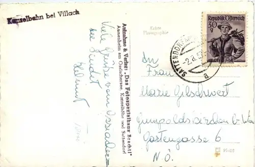 Villach/Kärnten - Villach, Kanzelbahn, -315568