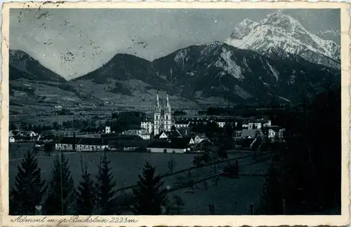 Admont und Gesäuse/Steiermark - Admont mit dem gr. Buchstein -316606