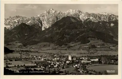 Admont und Gesäuse/Steiermark -Admont mit den Hallermauern -316666