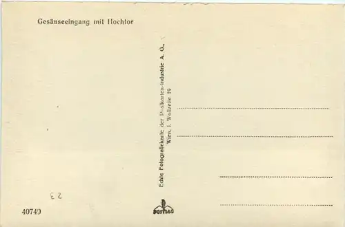 Admont und Gesäuse/Steiermark - Gesäuse: Eingang mit Hochtor -316596