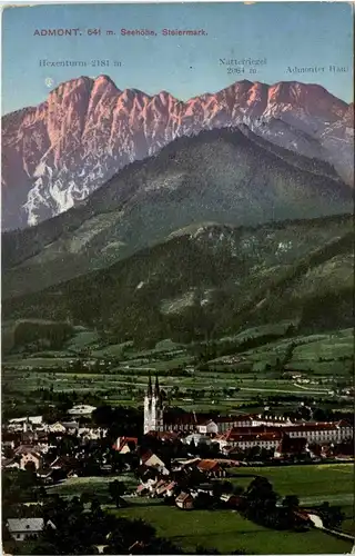 Admont - mit dem Hexenturm, Natterriegel und Admonter Haus -316746
