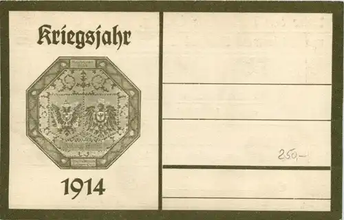 Graz/Steiermark - Graz, Kriegsjahr 1914 Statthalterkarte -315902