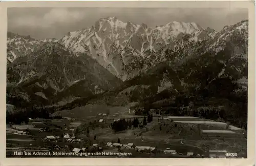 Admont und Gesäuse/Steiermark - Admont: Hall gegen die Hallermauern -316884