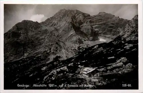 Gesäuse: Hesshütte auf d. Ennseck mit Hochtor -316870