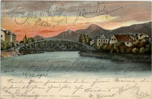 Villach/Kärnten - Villach, Draubrücke -316158