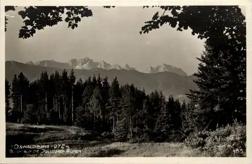 Villach/Kärnten - Villach, Oswaldiberg, Blick auf die Julischen Alpen -316180