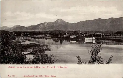 Villach/Kärnten - Villach, Gruss vom Leonhardsee -316076