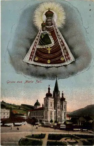 Mariazell/Steiermark - Mariazell, Gruss aus Mariazell -316286