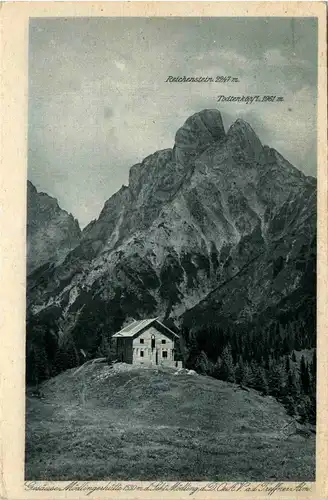 Gesäuse, Mödlinger Hütte mit Reichenstein und Todtenköpfl -315194