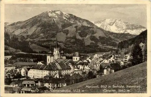 Mariazell/Steiermark - Mariazell, mit Gemeindealpe und Oetscher -316422