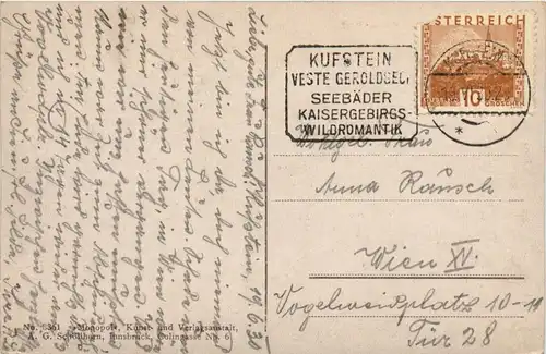 Kufstein/Tirol - Kufstein, mit dem Kaisergebirge -317340