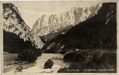 Admont und Gesäuse/Steiermark - Gesäuse Eingang Hochtor -316548