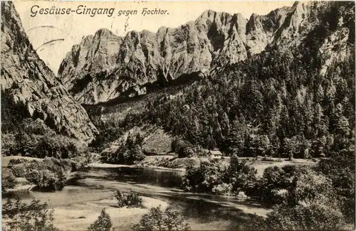 Admont und Gesäuse/Steiermark - Gesäuse: Eingang gegen Hochtor -316806