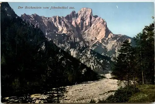 Gesäuse/Steiermark - Gesäuse, Der Reichenstein vom Johnsbachtal aus -315394