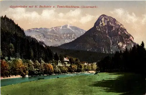 Gesäuse, Gstatterboden mit kl. Buchstein u. Tamischbachturm -315414