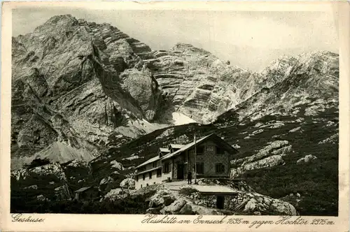 Gesäuse/Steiermark - Gesäuse, Hess-Hütte am ennseck gegen Hochtor -315494