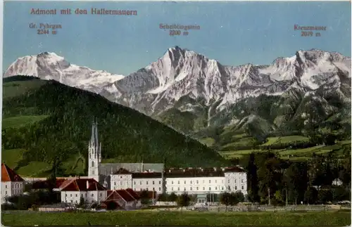 Admont und Gesäuse/Steiermark - Admont - mit den Hallermauern -316748