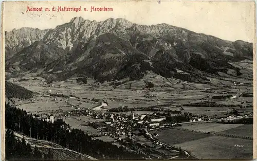 Admont und Gesäuse/Steiermark - Admont m.d. Natterriegel u. Hexenturm -316792