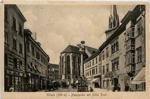 Villach/Kärnten - Villach, Hauptplatz mit Hotel Post -315594