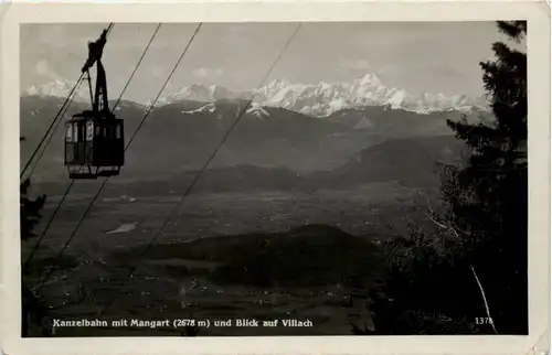 Villach/Kärnten - Villach, Kanzelbahn mit Mangart -317766