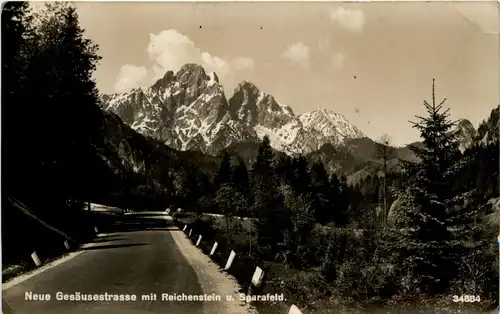 Admont - Neue Gesäusestrasse mit Reichenstein und Sparafeld -316972