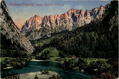 Admont und Gesäuse/Steiermark - Gesäuse: Eingang gegen Hochtor -317074