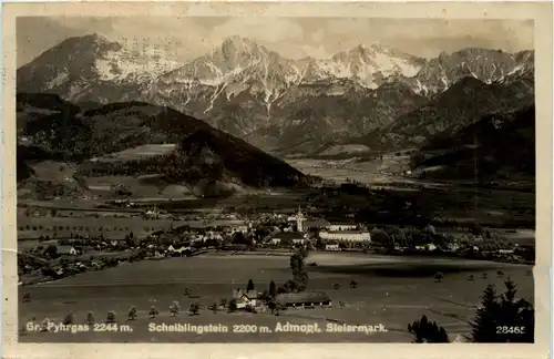 Admont und Gesäuse/Steiermark -Admont mit Gr.Phyrgas und Scheiblingstein -316698