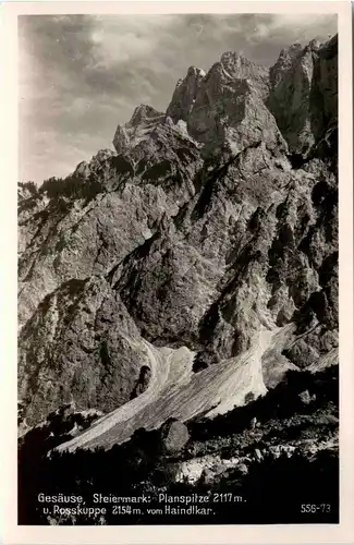 Gesäuse: Planspitze und Rosskuppe vom Haindlkar. -317006