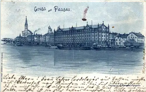 Gruss aus Passau - Litho -283858