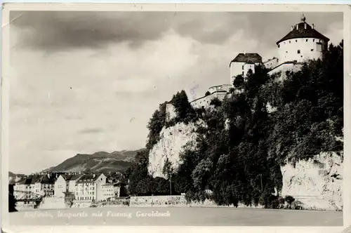 Kufstein/Tirol - Kufstein, Innpartie mit Festung Geroldseck -317334