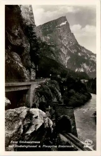 Admont und Gesäuse/Steiermark - Neue Gesäusestrasse mit Hochstegtunnel und Planspitze -317022