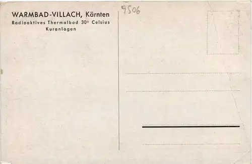 Villach, Warmbad, Radioaktives Thermalbad 30 Grad Kuranlagen -317516