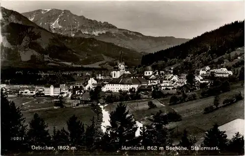 Mariazell/Steiermark - Mariazell, mit Oetscher -316434