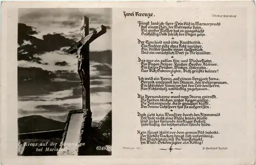 Mariazell/Steiermark - Mariazell, Kreuz auf der Bürgeralpe -316474