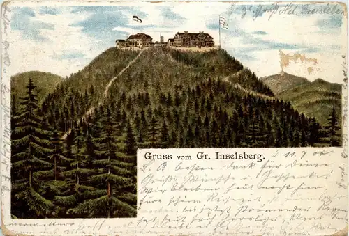 Gruss vom Grosser Inselsberg - Litho -244360