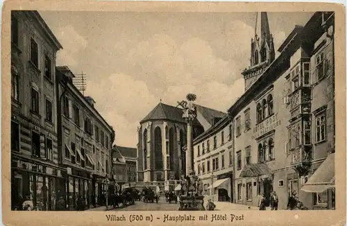 Villach/Kärnten - Villach, Hauptplatz mit Hotel Post -317508