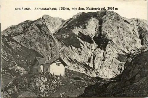 Gesäuse: Admonterhaus mit dem Natterriegel -317976