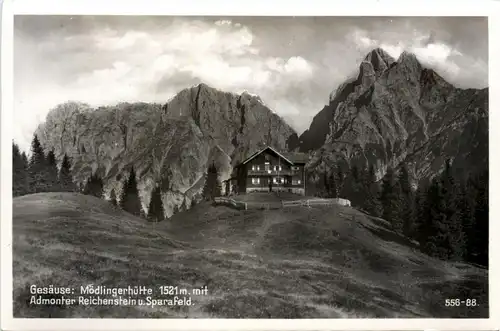Gesäuse: Mödlingerhütte mit Admonter Reichenstein und Sparafeld -318058