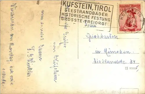 Kufstein/Tirol - Kufstein, Innpartie mit Festung Geroldseck -317442